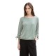 тениска,дамски,тениски,tom,tailor,structured,stripe,3,4,sleeve,t,shirt,green,white,small,stripe,(green)