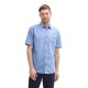 риза,с,къс,ръкав,мъжки,ризи,tom,tailor,1045098,short,sleeve,shirt,sapphire,blue,chambray,(blue)