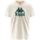тениска,мъжки,тениски,kappa,authentic,estessi,3,short,sleeve,t,shirt,white,milk,green,dk