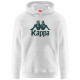суичър,мъжки,пуловери,kappa,authentic,malmo,3,hoodie,white,milk,green,dk,(white)