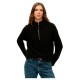 блуза,дамски,пуловери,дамски,плетени,дрехи,superdry,brushed,half,zip,sweater,black