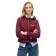блуза,дамски,блузи,superdry,luxe,metallic,logo,full,zip,sweatshirt,red,(burgundy)