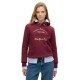 суичър,дамски,блузи,superdry,luxe,metallic,logo,hoodie,red,(burgundy)