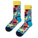 чорапи,мъжки,чорапи,happy,socks,marvel,captain,america,crew,socks,blue,(blue)
