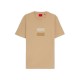 тениска,мъжки,тениски,дамски,тениски,hugo,dusplit,10266462,01,short,sleeve,t,shirt,beige,(medium,beige)