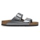 сандали,дамски,сандали,и,чехли,birkenstock,arizona,birko,flor,sandals,metallic,black,(silver)
