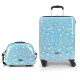 куфари,gabol,happy,mr,wonderful,spinner,set,55,20,tsa,37.4l,+,14.8l,trolley,bag,blue