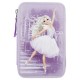 канцеларски,принадлежности,topmodel,ballet,(0412249),triple,pocket,pencil,case,purple,(multicolor)
