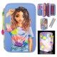 канцеларски,принадлежности,topmodel,flash,(0412749),triple,pocket,pencil,case,multicolor,(multicolor)