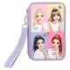 канцеларски,принадлежности,topmodel,snap,shots,(0412591),triple,pocket,pencil,case,purple,(multicolor)