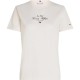 тениска,дамски,тениски,tommy,hilfiger,script,short,sleeve,t,shirt,beige,(ivory,petal)