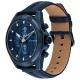 часовник,часовници,tommy,hilfiger,jax,48,mm,watch,brown,(blue,blue,leather,red,stripe)
