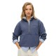 блуза,дамски,блузи,superdry,essential,logo,oversized,half,zip,sweatshirt,blue