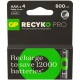 батерии,gp,batteries,recyko,professional,nimh,aaa,rechargeable,battery,silver,(clear)