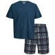 пижама,мъжки,пижами,jack,&,jones,max,pyjama,blue,wing,teal,white,blue,seaborne,checks,(blue)
