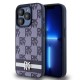 други,аксесоари,dkny,pu,leather,checkered,pattern,and,stripe,iphone,15,pro,max,phone,case,blue,(blue)