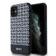 други,аксесоари,dkny,pu,leather,repeat,pattern,bottom,stripe,magsafe,iphone,11,phone,case,black,(black)