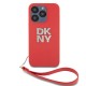 други,аксесоари,dkny,pu,leather,stack,logo,wrist,strap,iphone,15,pro,max,phone,case,red,(red)