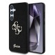 други,аксесоари,guess,pu,fixed,glitter,4g,metal,logo,samsung,galaxy,s25+,phone,case,black,(black)