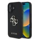 други,аксесоари,guess,pu,grained,4g,metal,logo,iphone,16,phone,case,black,(black)