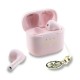 слушалки,слушалки,guess,classic,logo,charm,tws,wireless,earphones,pink
