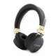 слушалки,слушалки,guess,pu,leather,4g,metal,logo,wireless,headphones,black