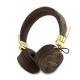 слушалки,слушалки,guess,pu,leather,4g,metal,logo,wireless,headphones,brown,(brown)