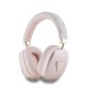 слушалки,слушалки,guess,pu,leather,4g,triangle,logo,wireless,headphones,pink
