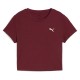 бебешка,тениска,дамски,тениски,puma,wardrobe,ess,baby,short,sleeve,t,shirt,ruby,shimmer,(red)