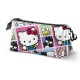 канцеларски,принадлежности,karactermania,sanrio,hello,kitty,panels,triple,pencil,case,multicolor
