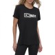тениска,дамски,тениски,dkny,two,tone,logo,short,sleeve,t,shirt,black