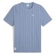 тениска,мъжки,тениски,puma,class,striped,short,sleeve,t,shirt,cool,blue,(blue)