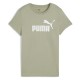 тениска,дамски,тениски,puma,ess,n1,logo,short,sleeve,t,shirt,green,(lux,army)