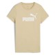 тениска,дамски,тениски,puma,ess,n1,logo,short,sleeve,t,shirt,pebble,path,(beige)