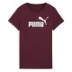 тениска,дамски,тениски,puma,ess,n1,logo,short,sleeve,t,shirt,ruby,shimmer,(purple)