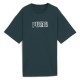 тениска,дамски,тениски,puma,maximal,metallic,relaxed,fit,short,sleeve,t,shirt,green,(green,terrain)