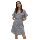 рокля,дамски,поли,и,рокли,vero,moda,bumpy,short,sleeve,short,dress,grey,(india,ink,snow,white)