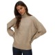 блуза,дамски,пуловери,дамски,плетени,дрехи,vero,moda,doffy,high,neck,sweater,brown,(sepia,tint,melange)