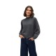 блуза,дамски,пуловери,дамски,плетени,дрехи,vero,moda,leaf,high,neck,sweater,dark,grey,melange