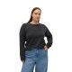 блуза,дамски,пуловери,дамски,плетени,дрехи,vero,moda,curve,cdoffy,sweater,black,w,melange