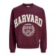 блуза,мъжки,пуловери,jack,&,jones,harvard,styd,sweatshirt,red,maroon,banner