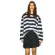 сако,дамски,блузи,noisy,may,ember,stripe,sweatshirt,snow,white,navy,blazer,(blue)