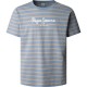 тениска,мъжки,тениски,pepe,jeans,striped,eggo,short,sleeve,t,shirt,blue,(steel,blue)