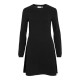 рокля,дамски,поли,и,рокли,vila,comfy,a,line,long,sleeve,dress,black,(black)