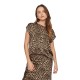 дамски,блузи,дамски,ризи,vila,ellette,short,sleeve,blouse,caramel,café,leo,(brown)