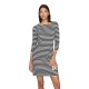 рокля,дамски,поли,и,рокли,vila,ninny,3,4,sleeve,dress,white,black,(black,beauty,snow,white)