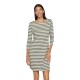 рокля,дамски,поли,и,рокли,vila,ninny,3,4,sleeve,dress,dusty,olive,snow,white,(green,white)