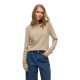 блуза,дамски,пуловери,дамски,плетени,дрехи,vila,ril,sweater,natural,melange,white,alyssum,(beige)