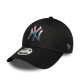 шапка,всички,шапки,new,era,mlb,metallic,logo,9forty,new,york,yankees,cap,black