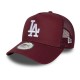 шапка,всички,шапки,new,era,league,essential,los,angeles,dodgers,trucker,cap,dark,red,(red)